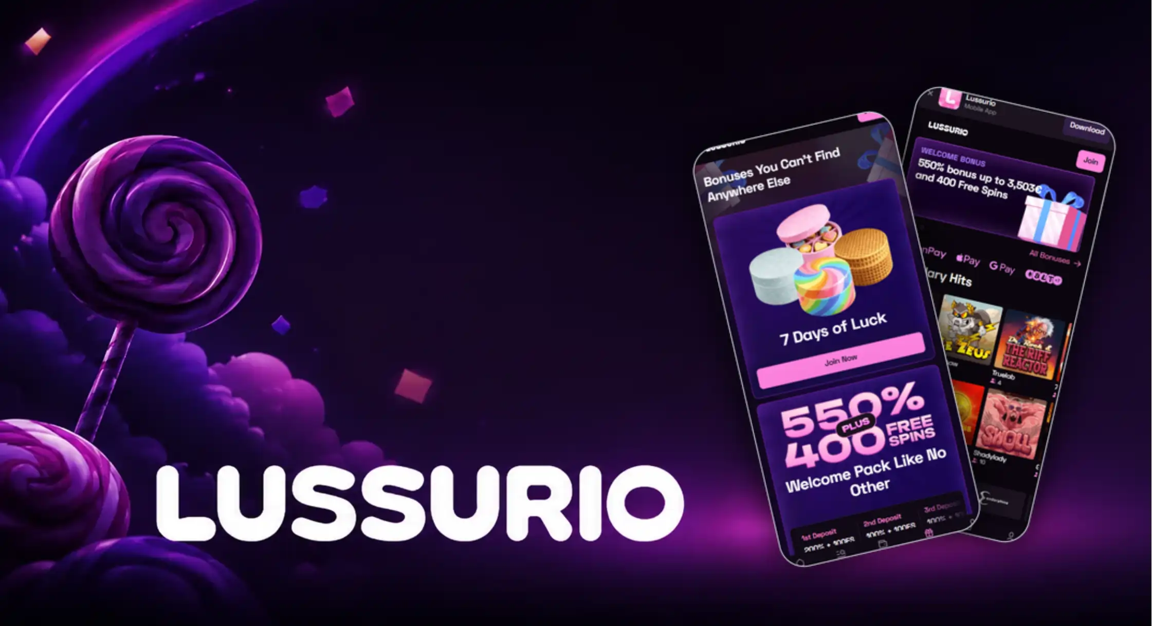 Lussurio Casino App Screenshot